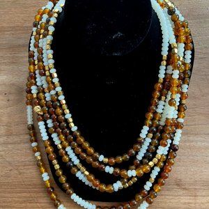 New in Box India Hicks Golden Beach Necklace